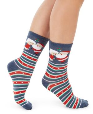 Charter Club Women's Mr. & Mrs. Claus Crew Socks