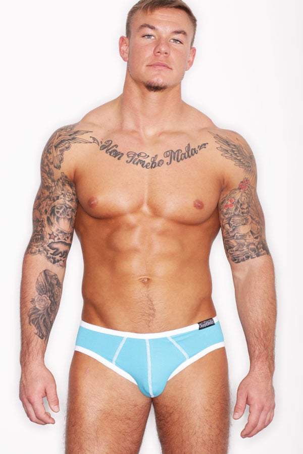 CheapUndies Aqua Cotton Brief