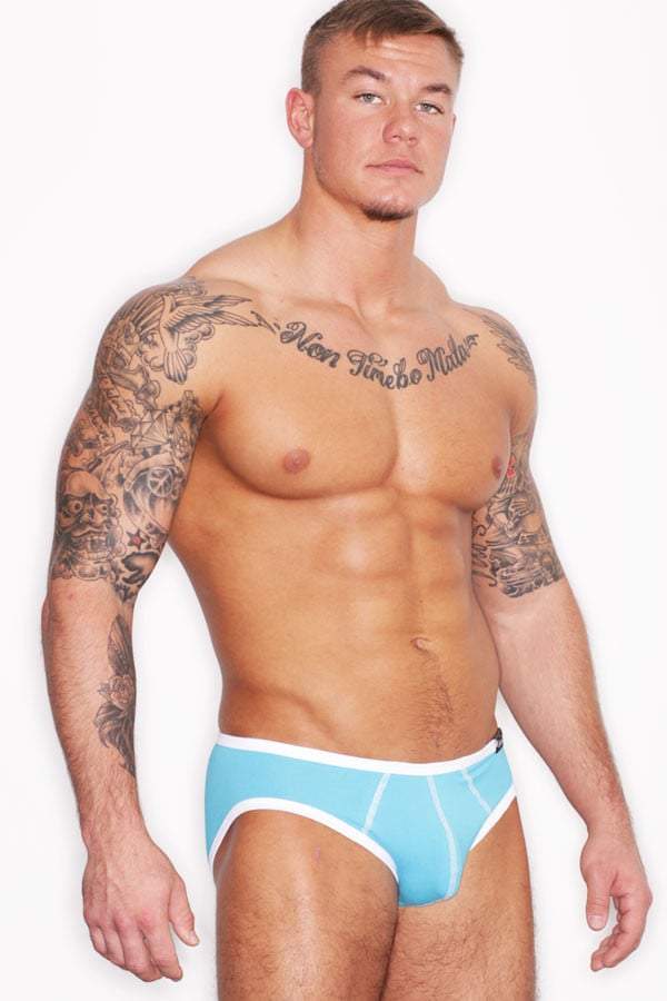 CheapUndies Aqua Cotton Brief