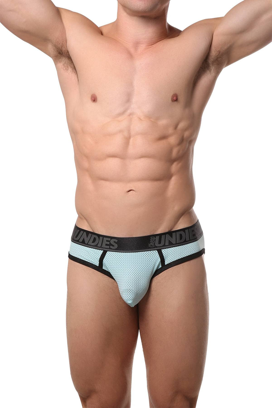 CheapUndies Aqua Mesh Jock-Brief