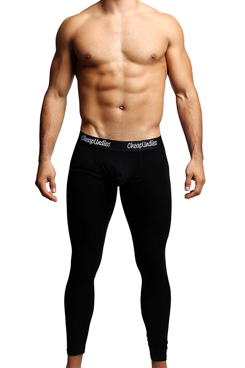 CheapUndies Black Contour Pouch Long Underwear