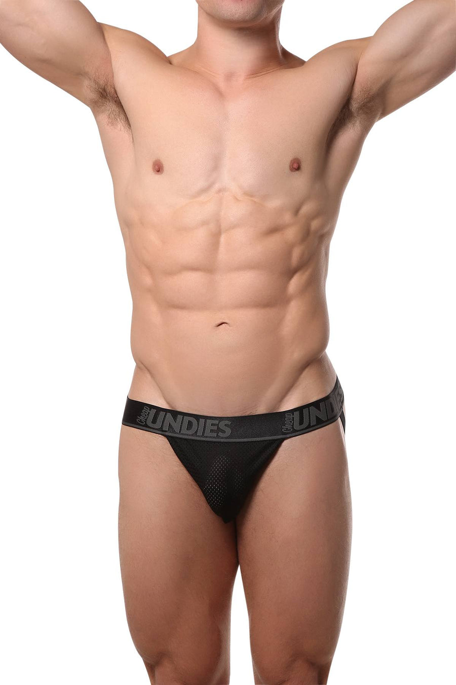 CheapUndies Black Mesh Jockstrap