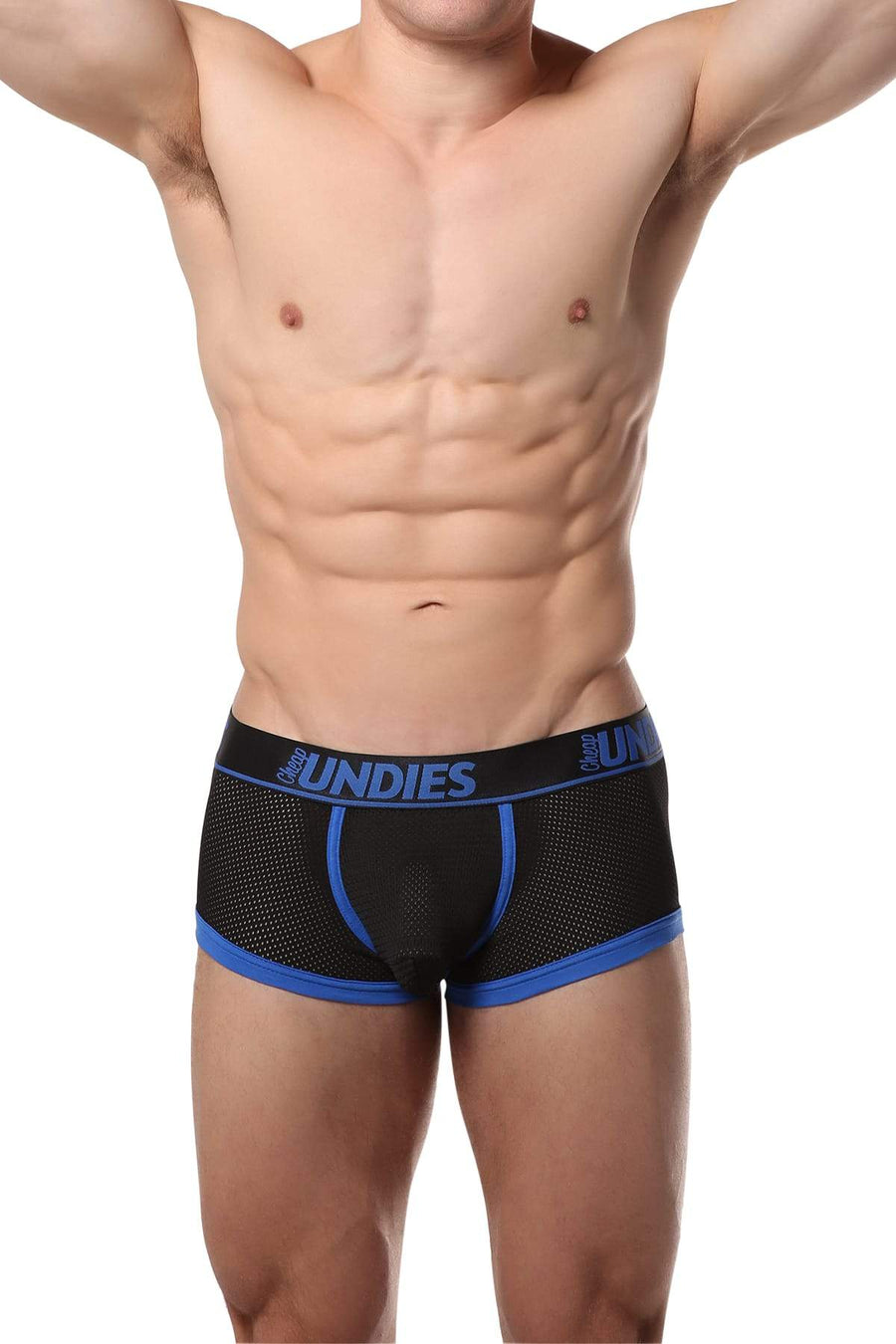 CheapUndies Blue Exposed Sport Mesh Boxer