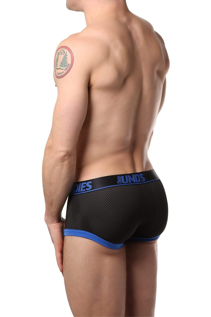 CheapUndies Blue Exposed Sport Mesh Boxer