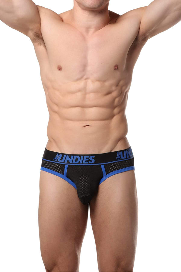 CheapUndies Blue Exposed Sport Mesh Brief