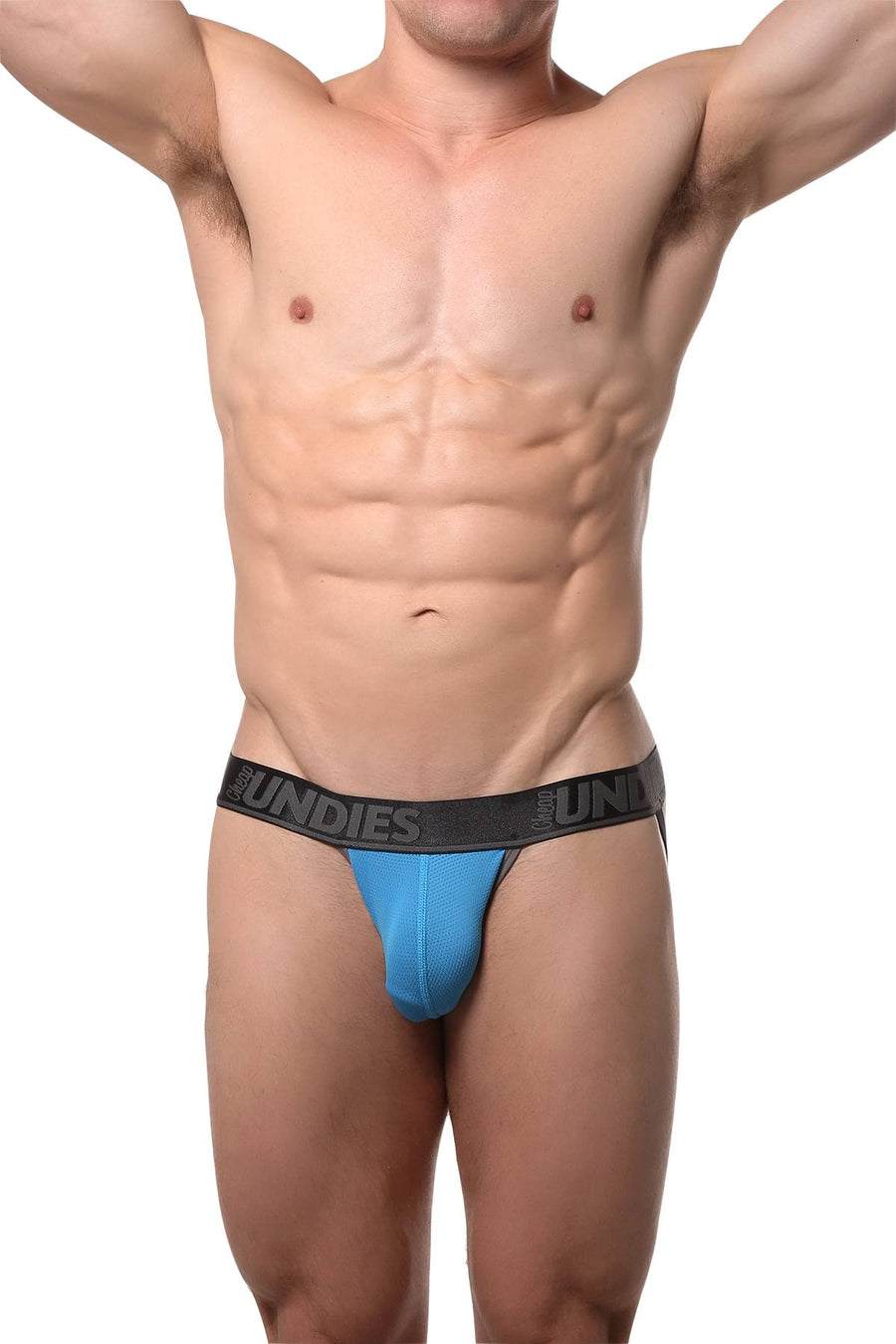 CheapUndies Blue/Grey Cool Mesh Jock