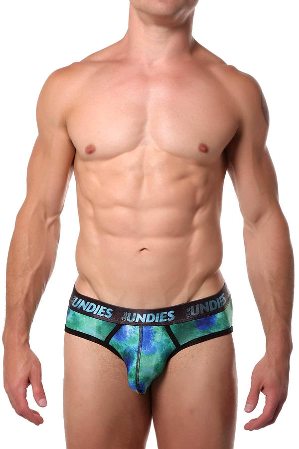 CheapUndies Green Galaxy Brief
