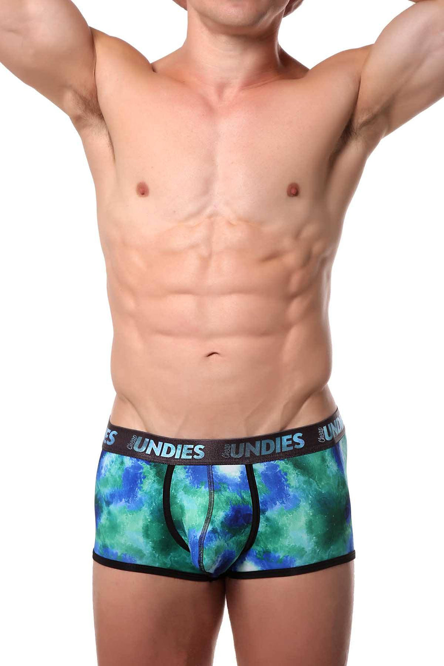 CheapUndies Green Galaxy Trunk