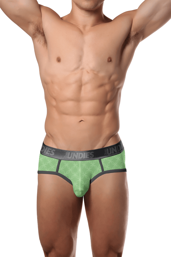 CheapUndies Green Kaleidoscope Brief