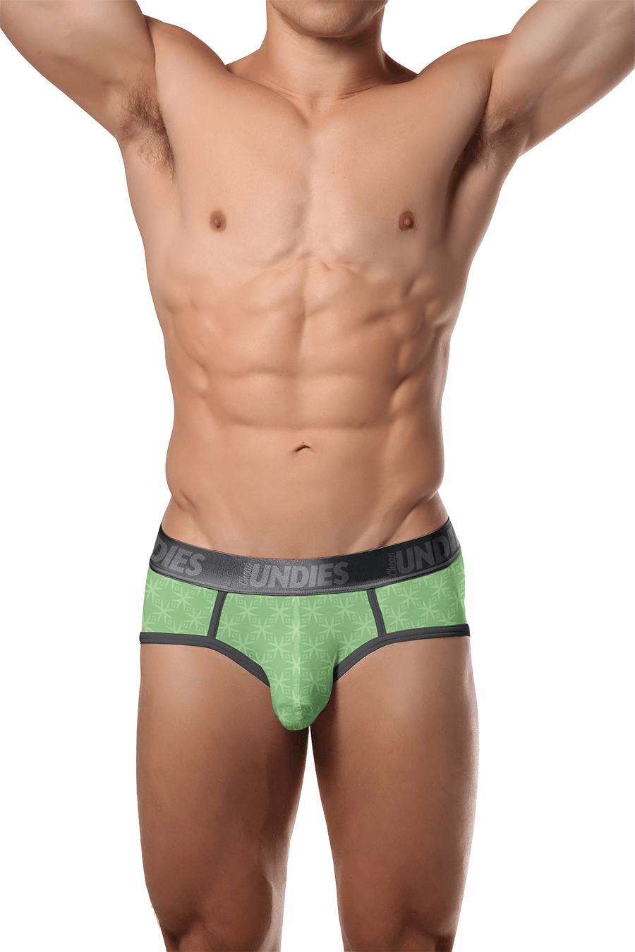 CheapUndies Green Kaleidoscope Brief
