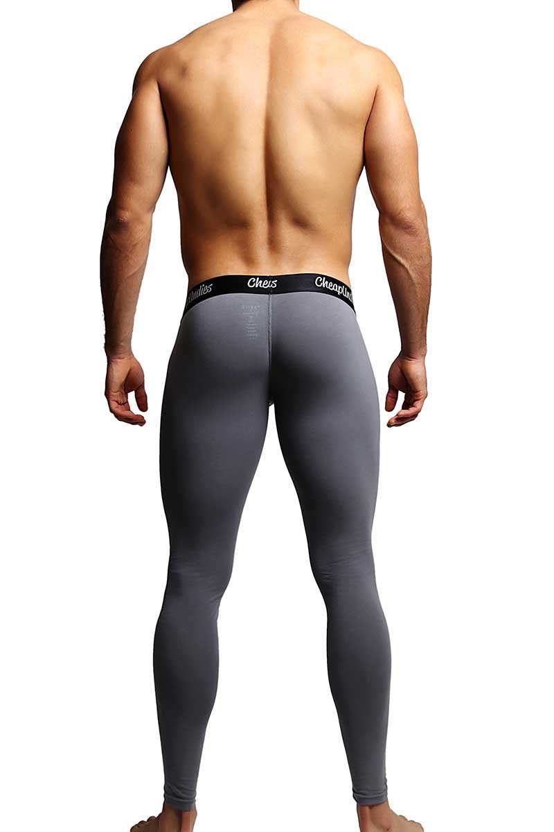 CheapUndies Grey Contour Pouch Long Underwear