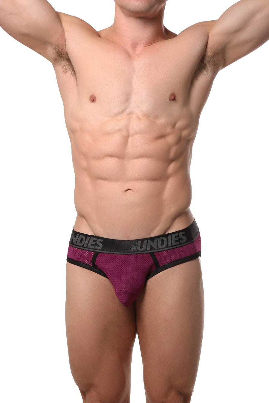 CheapUndies Merlot Mesh Jock-Brief