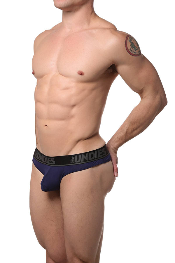 CheapUndies Navy Touch Thong