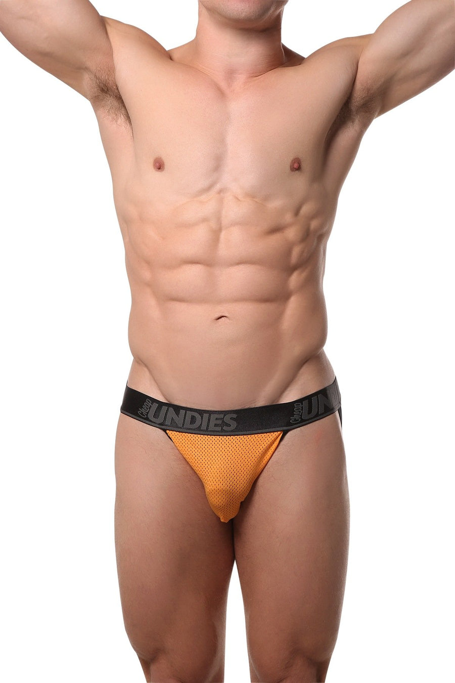 CheapUndies Orange Mesh Jockstrap