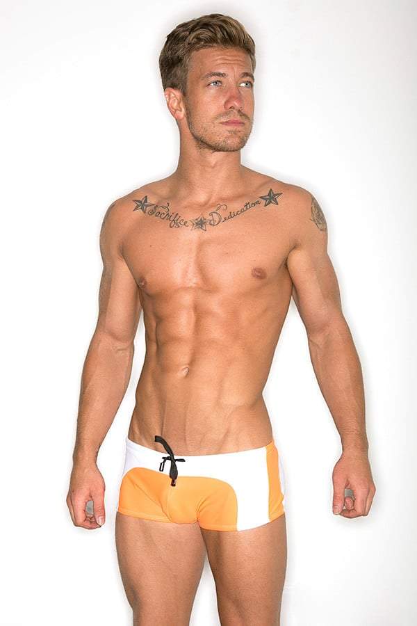 CheapUndies Orange & White Square Trunk