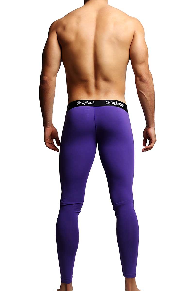 CheapUndies Purple Contour Pouch Long Underwear