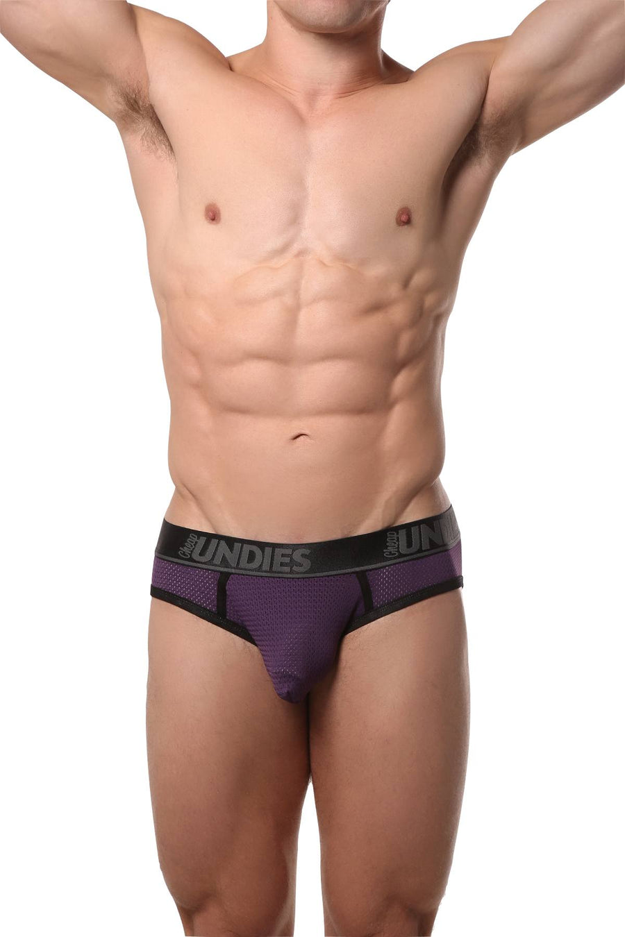 CheapUndies Purple Mesh Jock-Brief