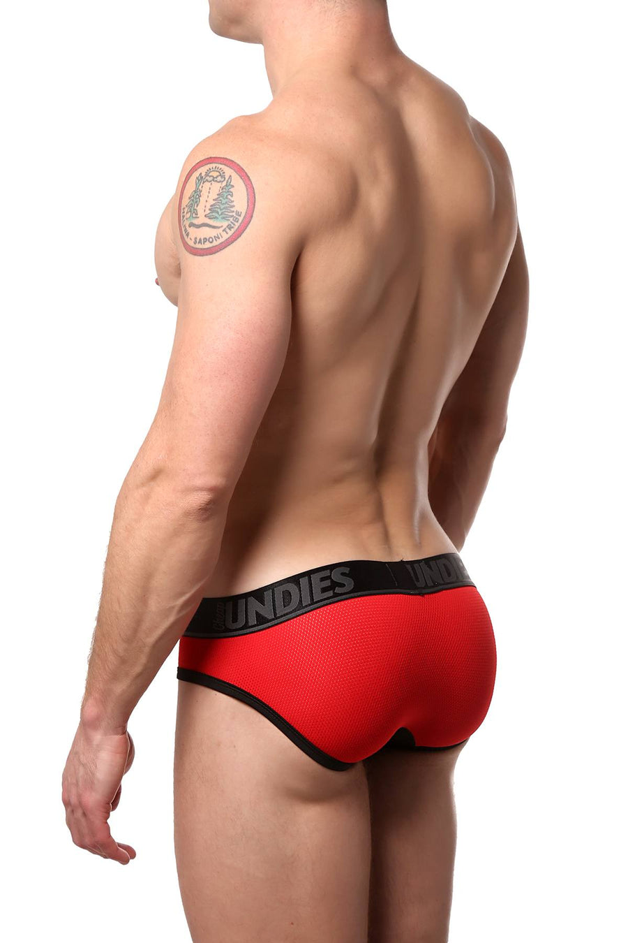 CheapUndies Red/Black Cool Mesh Brief