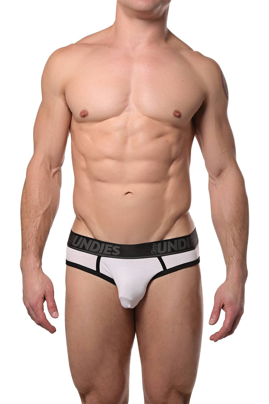 CheapUndies White Touch Jock Brief