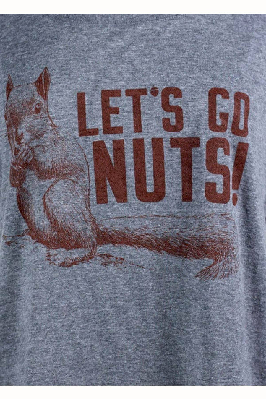 Choke Let's Heather-Grey Go-Nuts Dolman Tee