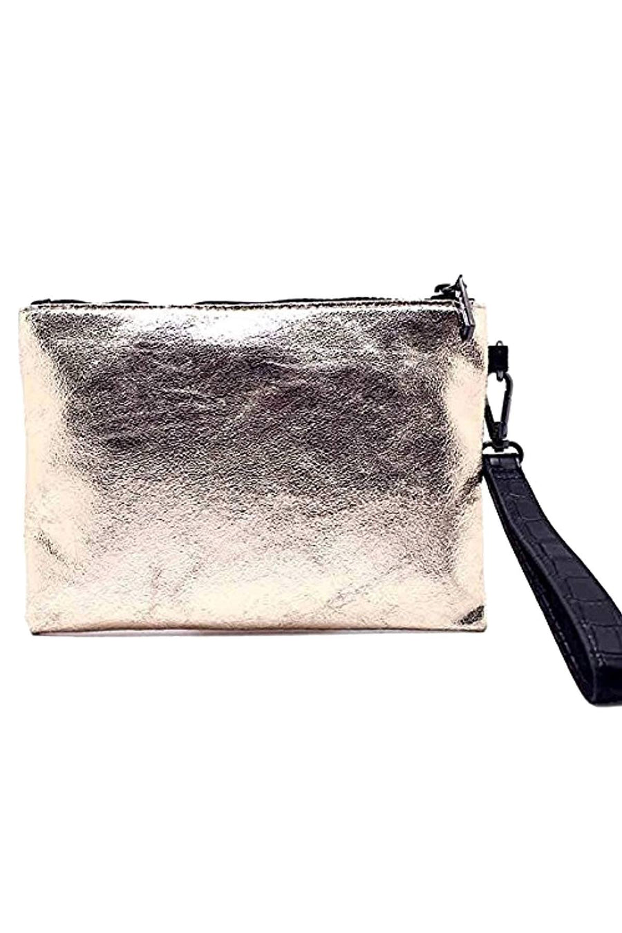 Circus by Sam Edelman Gold Metallic GOAL DIGGER Zip Pouch