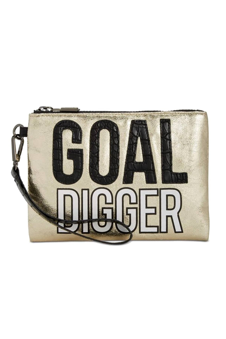 Circus by Sam Edelman Gold Metallic GOAL DIGGER Zip Pouch