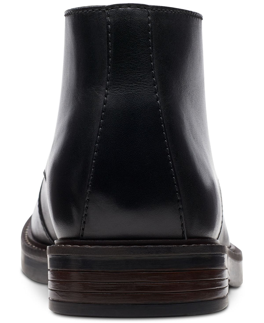 Clarks Paulson Mid Black Leather Casual Boots Black