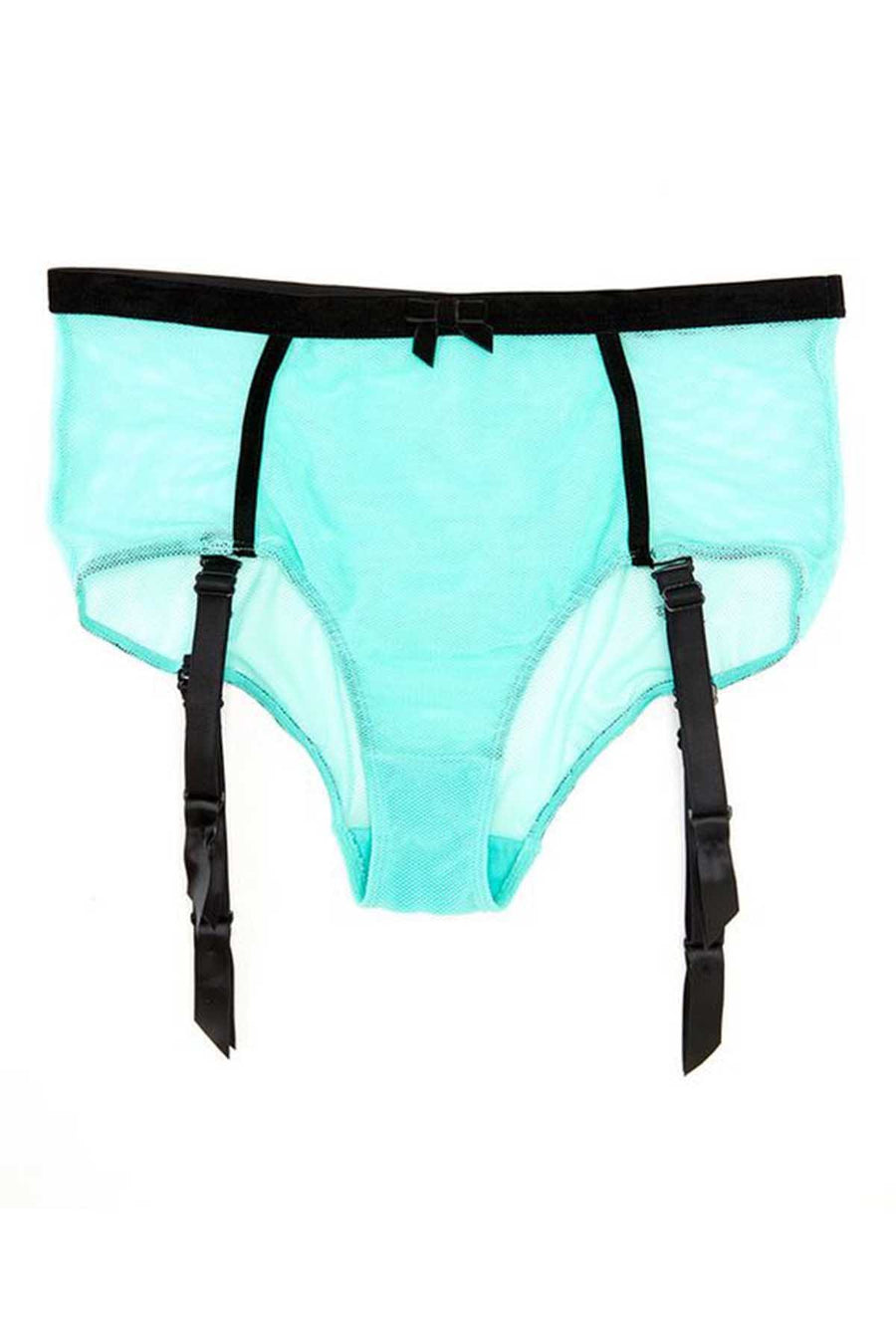 Claudette Aqua Fishnet Pin-Up Panty