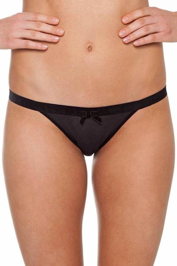 Claudette Black Fishnet Tanga Bikini