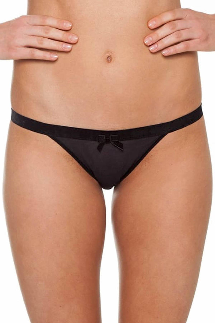 Claudette Black Fishnet Tanga Bikini