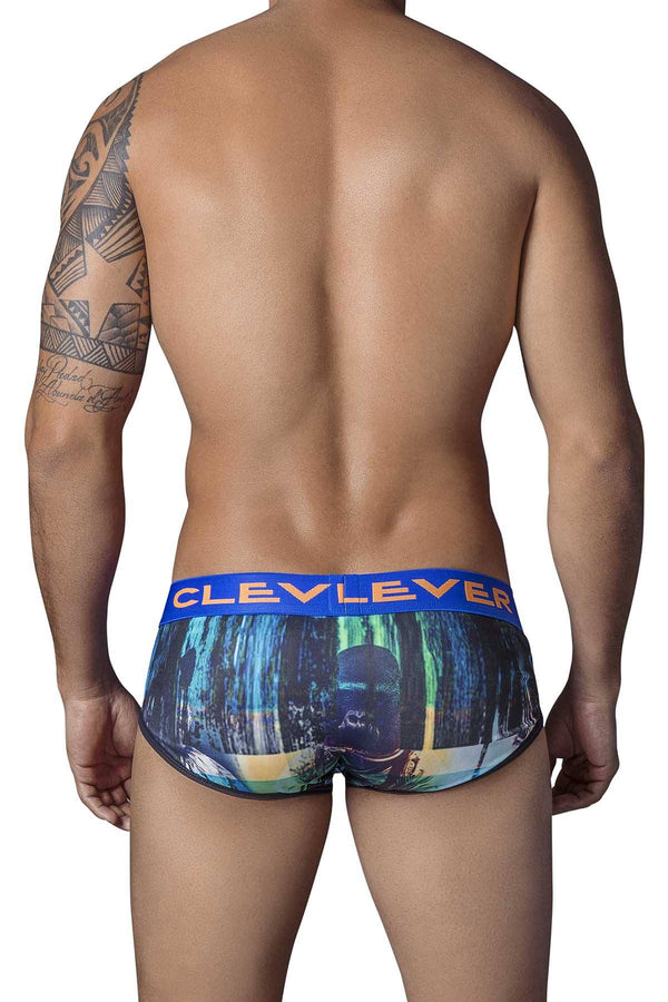 Clever Black/Blue Cosmopolitan Brief