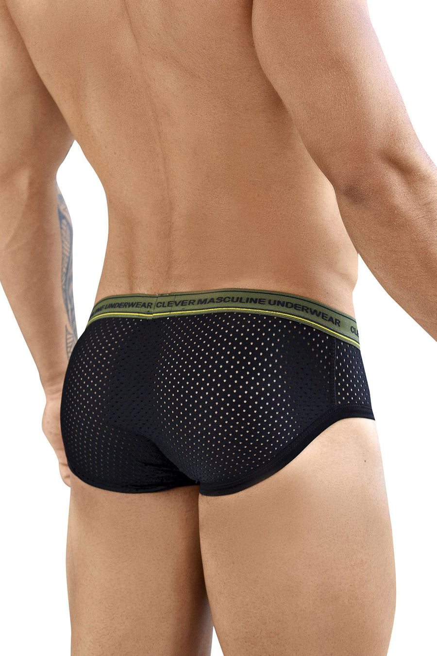 Clever Black Cattleya Piping Brief