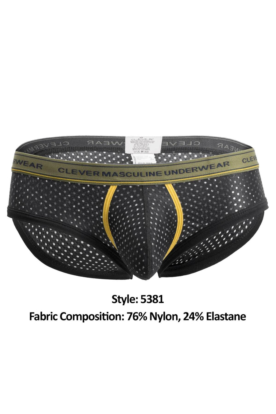Clever Black Cattleya Piping Brief