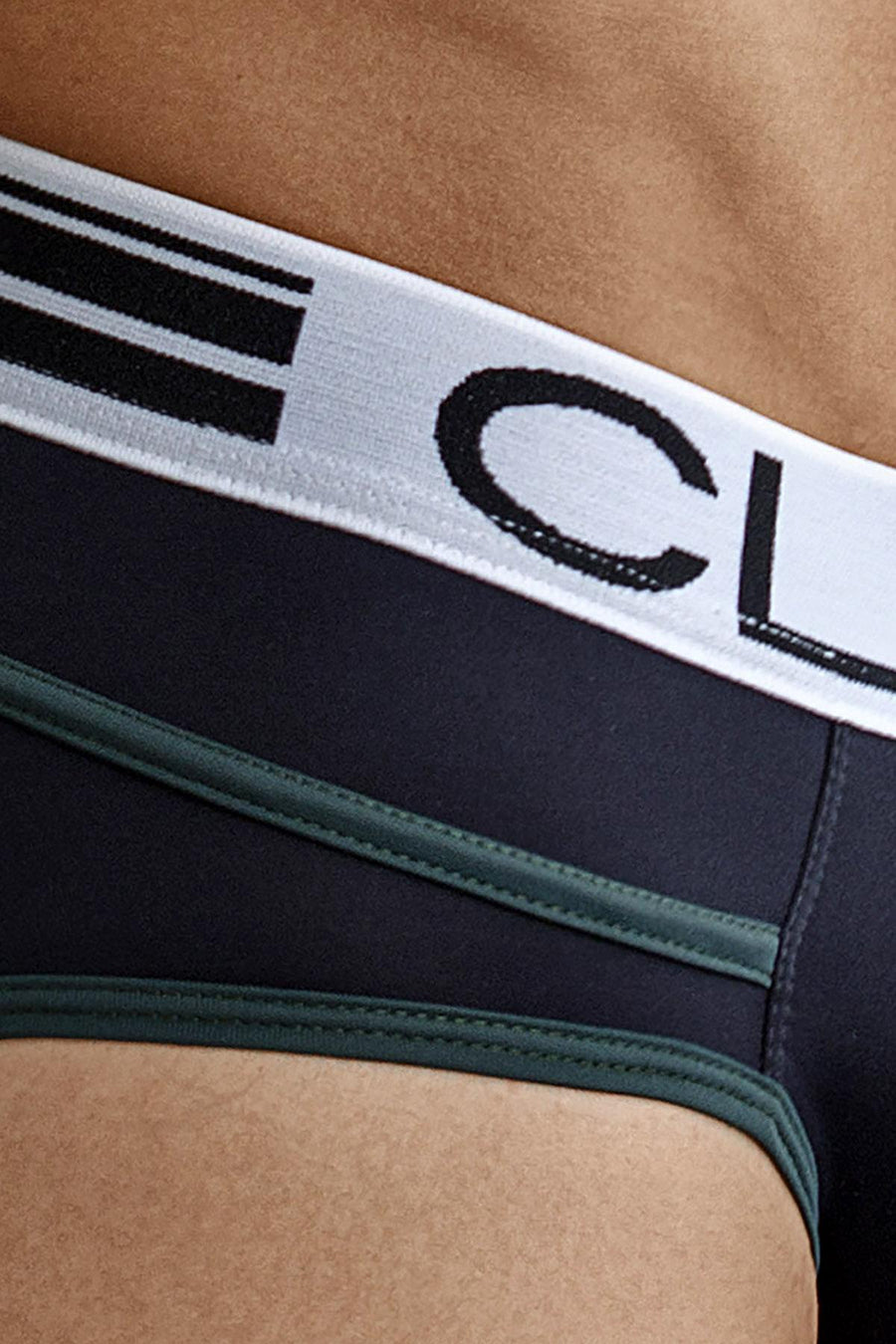 Clever Black Czech Piping Brief
