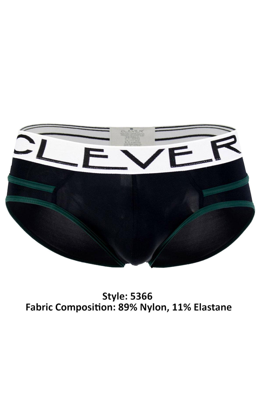 Clever Black Czech Piping Brief