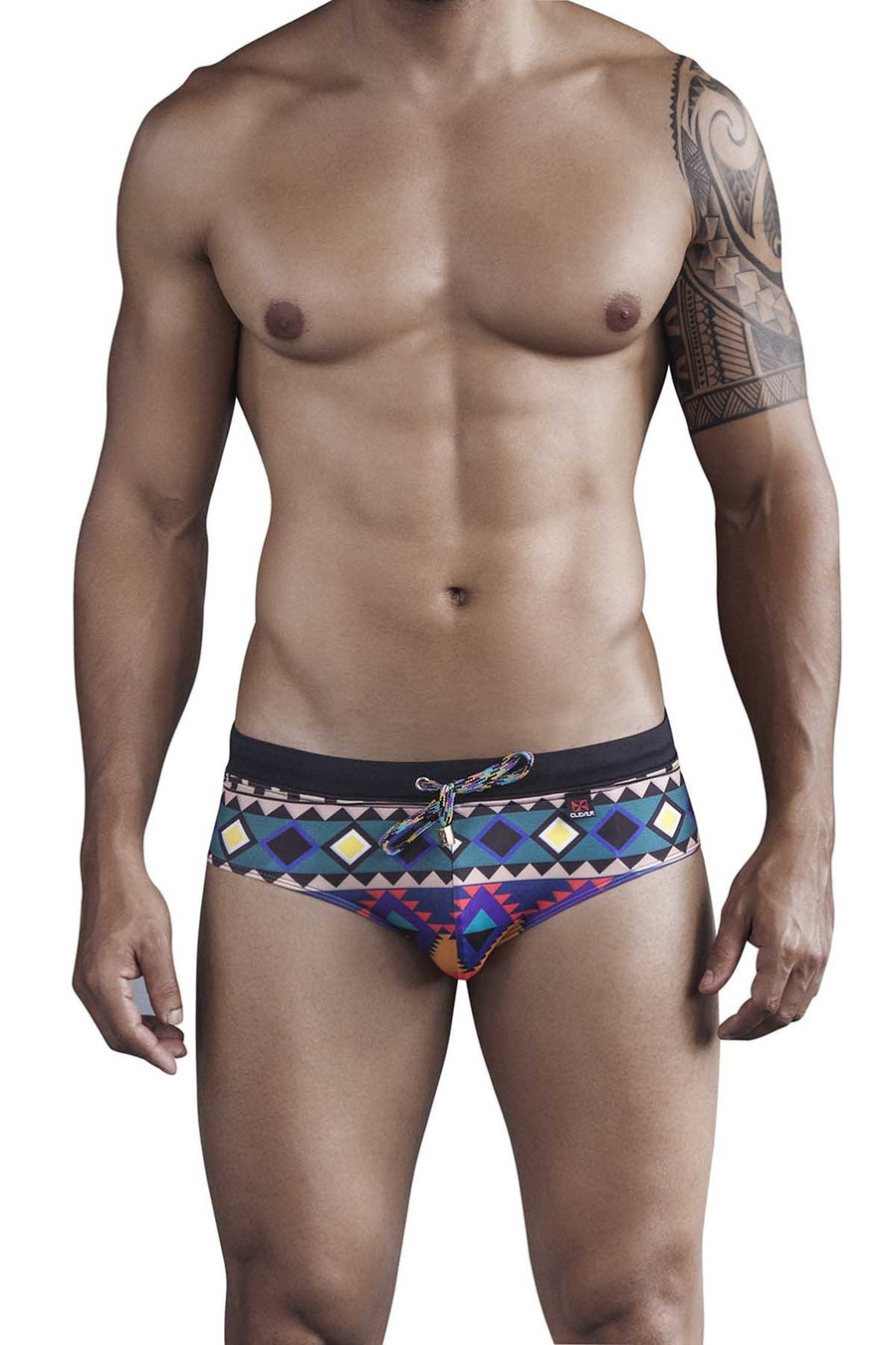 Clever Black Egyptian Swim Brief