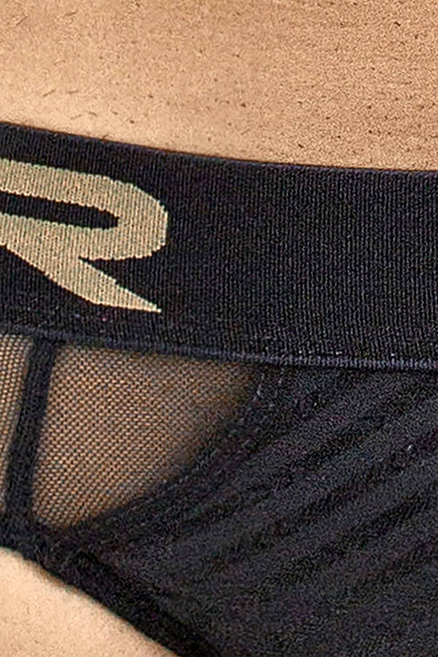 Clever Black Evil Love Latin Brief