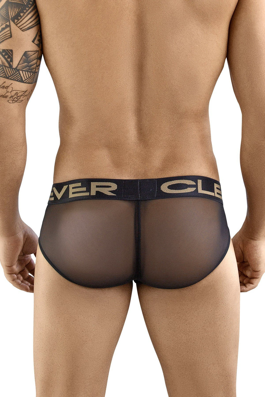 Clever Black Evil Love Latin Brief
