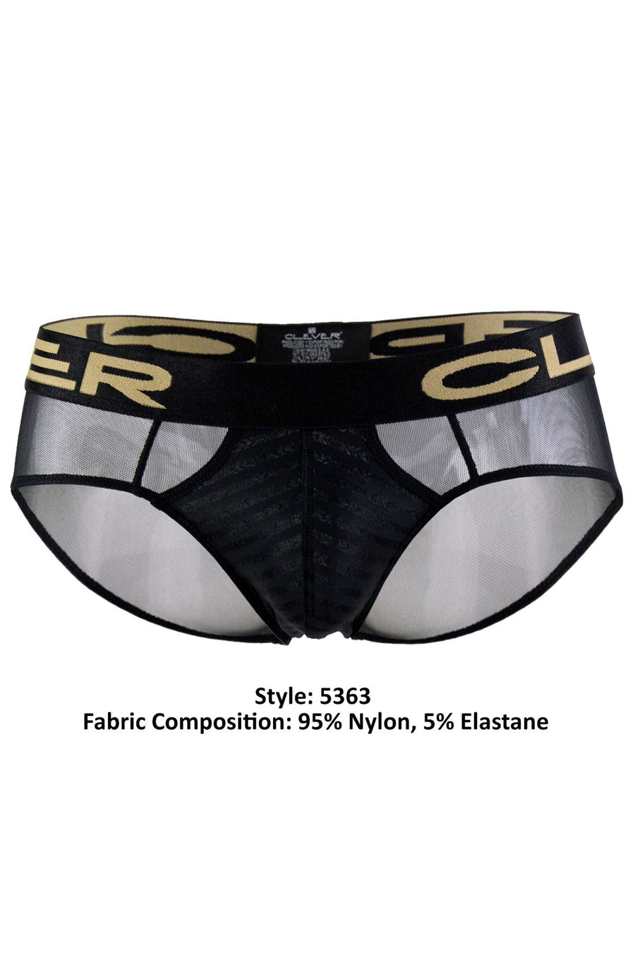 Clever Black Evil Love Latin Brief