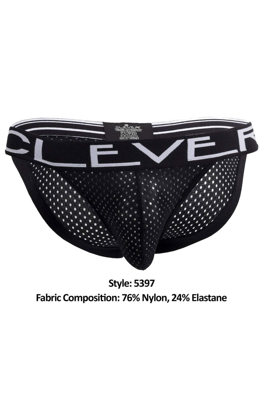 Clever Black Fancy Brief