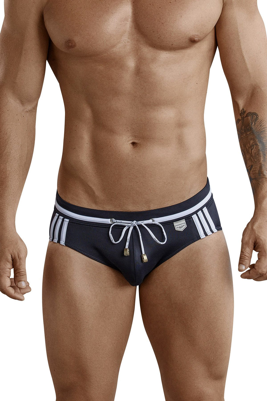 Clever Black Pool Party Swim Brief