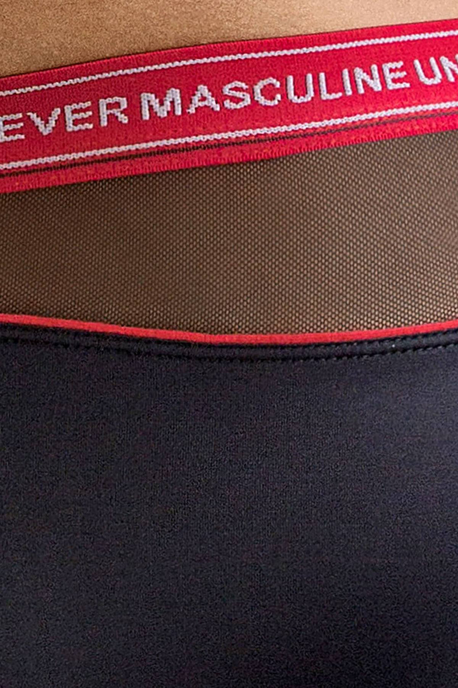 Clever Black/Red Nectar Piping Brief