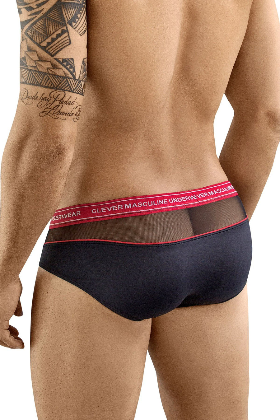 Clever Black/Red Nectar Piping Brief