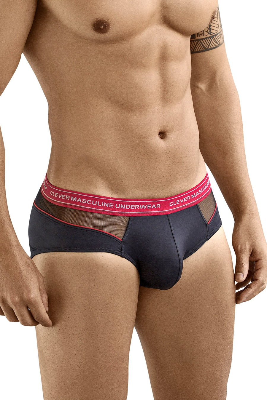 Clever Black/Red Nectar Piping Brief
