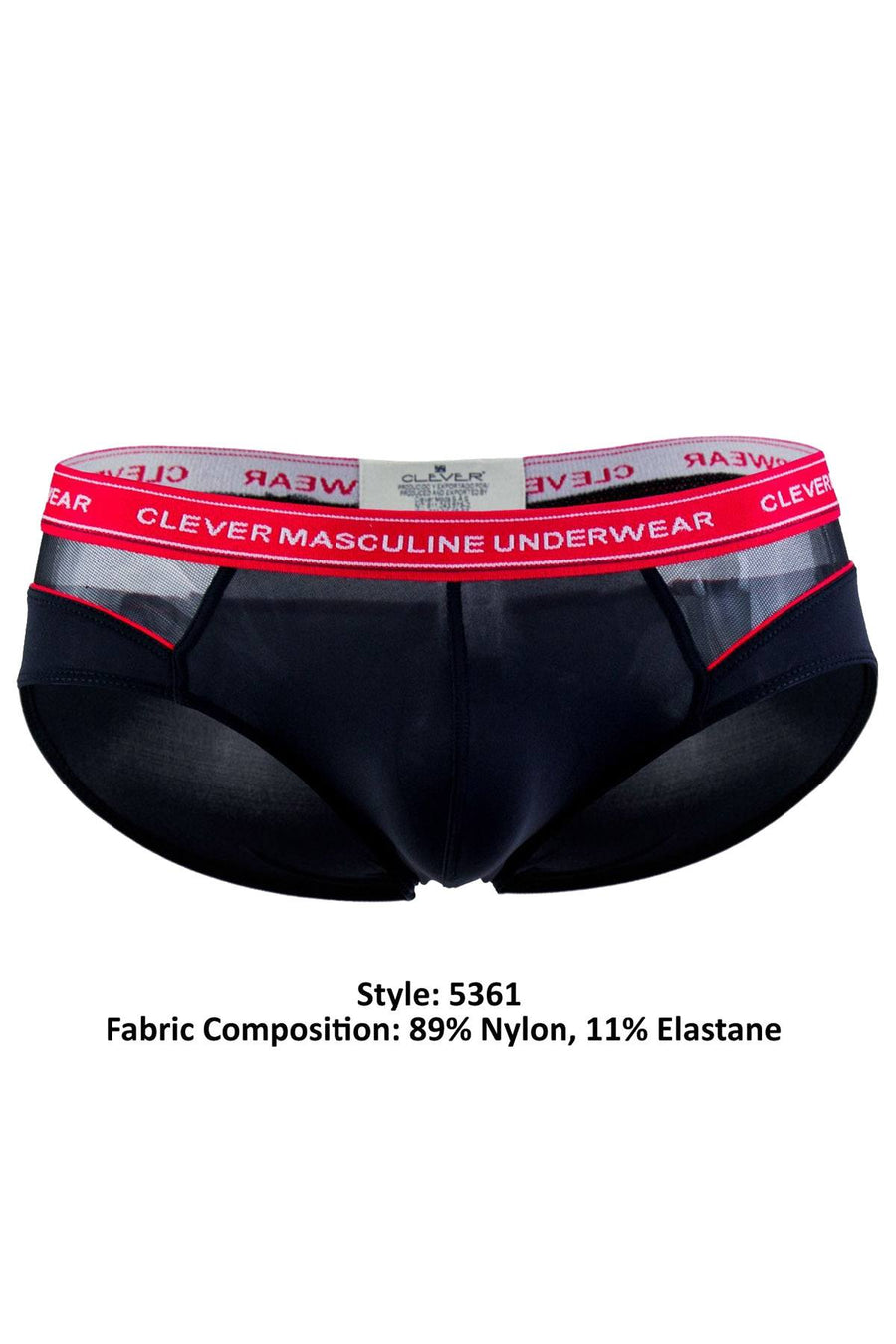 Clever Black/Red Nectar Piping Brief