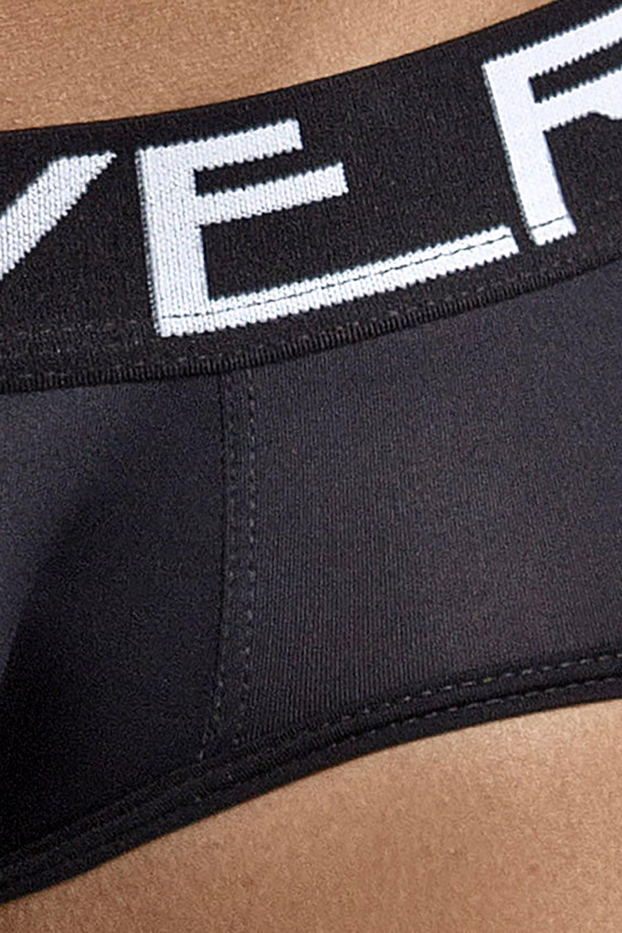 Clever Black Sophisticated Piping Brief