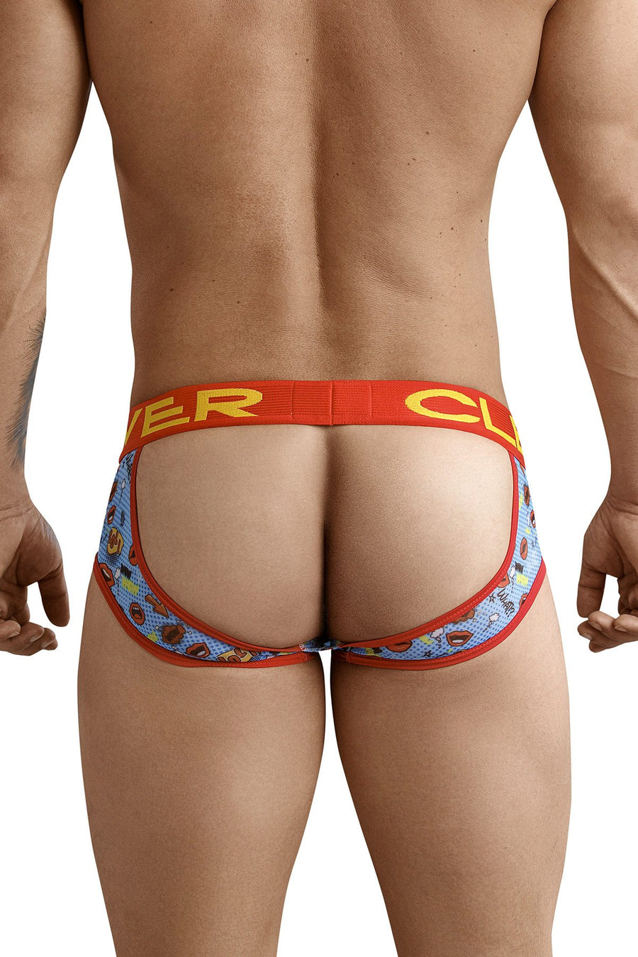 Clever Blue/Coral/Multi Laugh Jockstrap