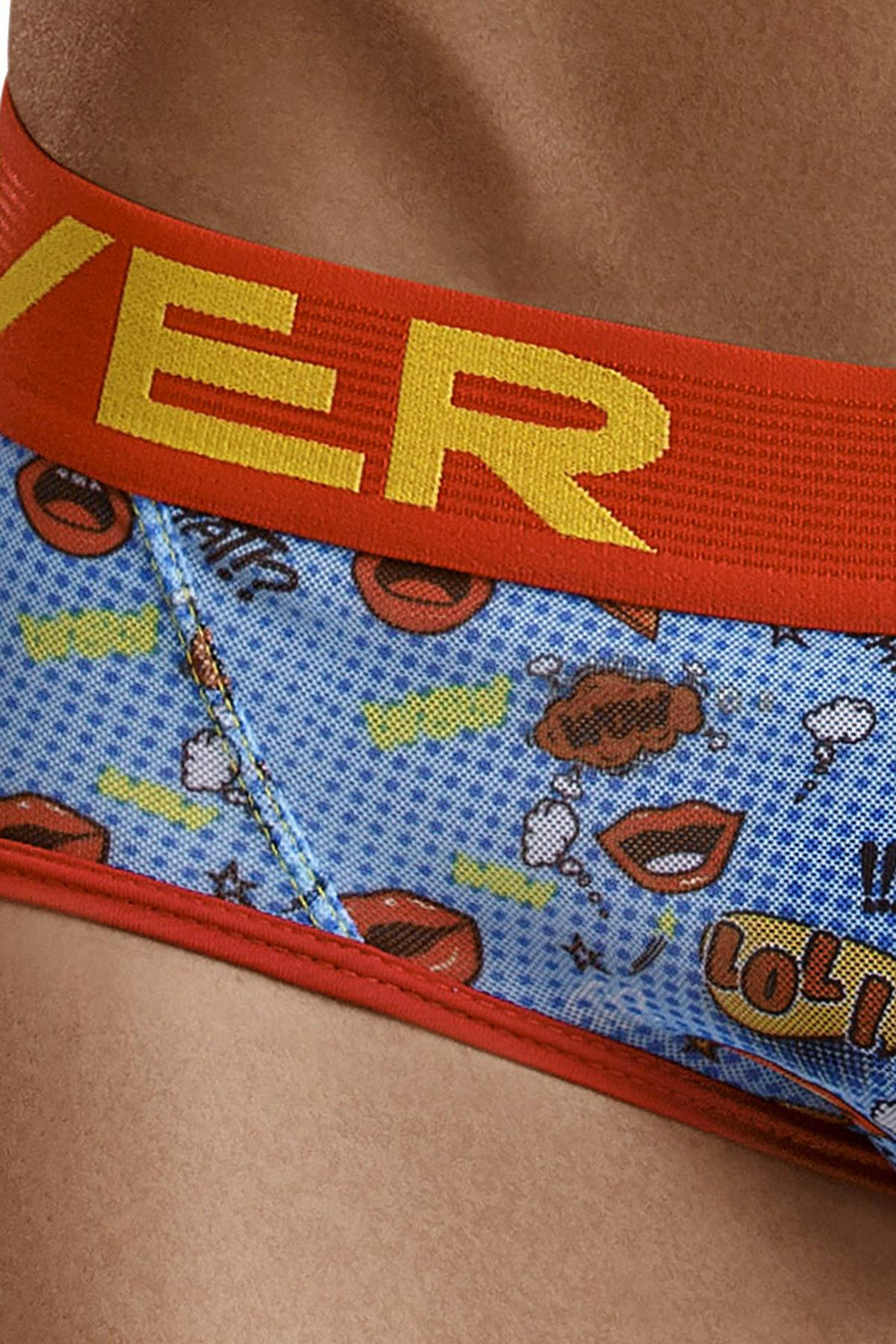Clever Blue/Coral/Multi Laugh Jockstrap