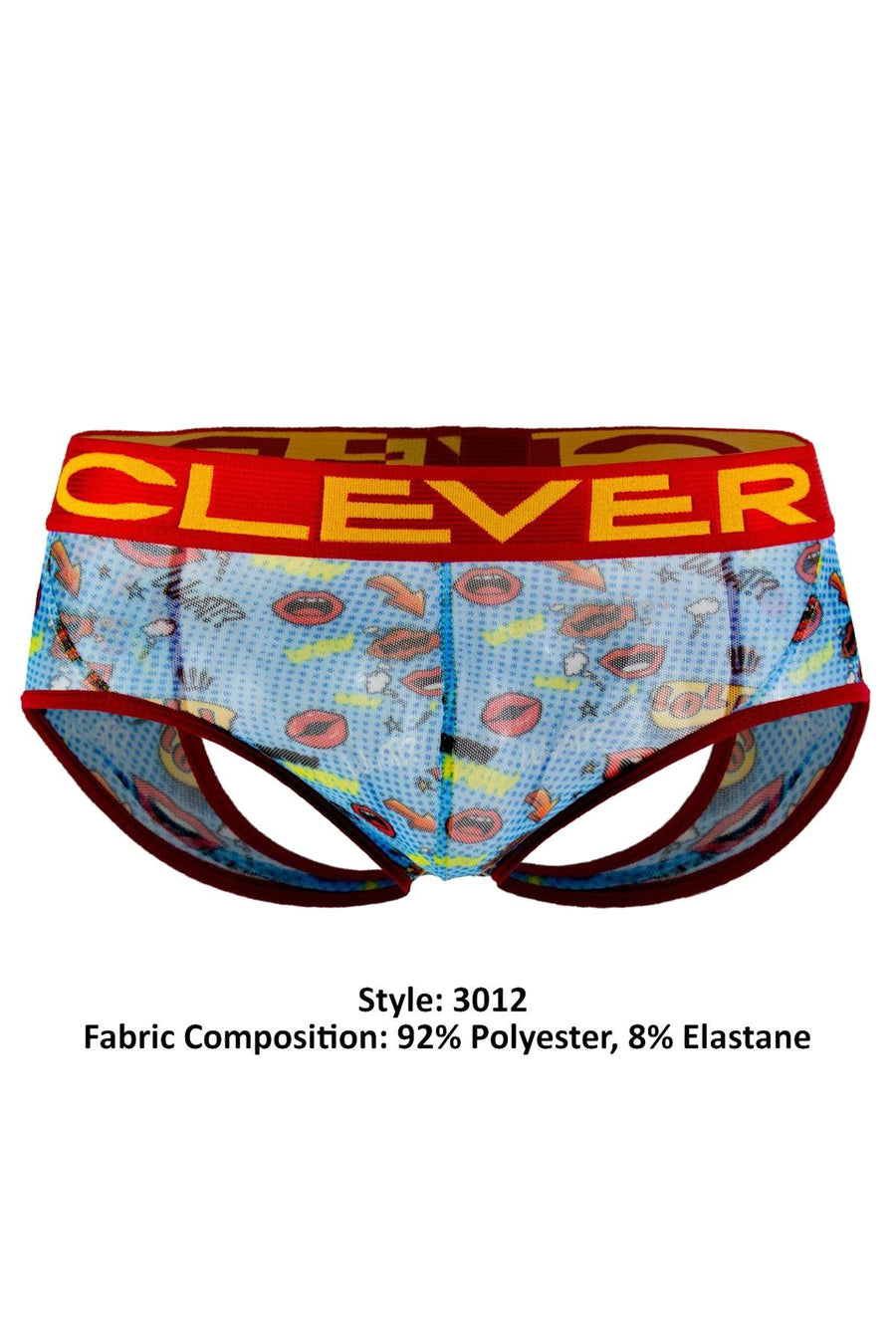 Clever Blue/Coral/Multi Laugh Jockstrap