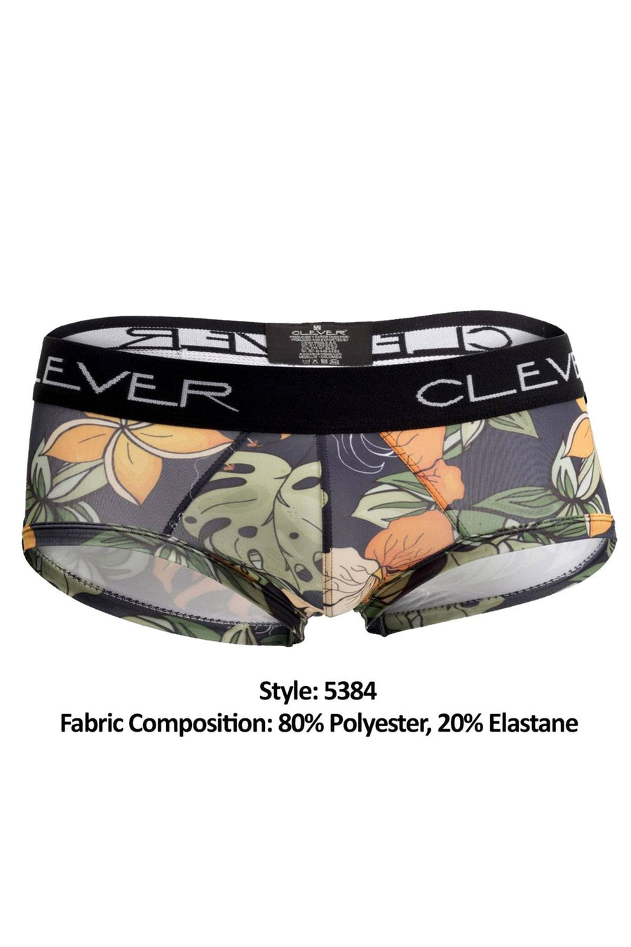 Clever Dark Blue/Multicolor Lotus Piping Brief